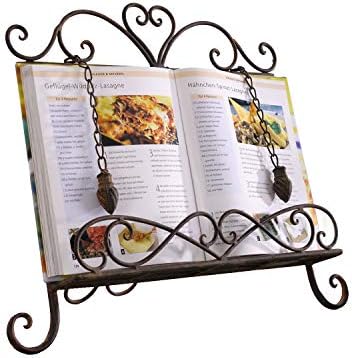 Westcharm Holiday Gift - Antique Metal Cookbook Stand