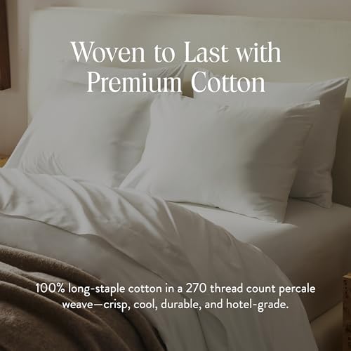 Brooklinen Luxury Percale Duvet Cover White