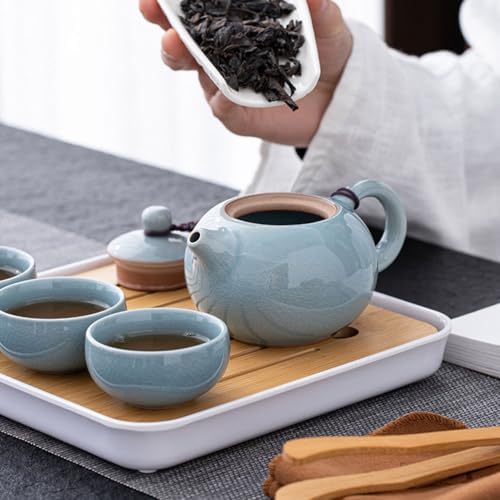 LIFKOME Ceramic Teapot for Gong Fu Tea and Tea Ceremonies