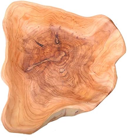 Handmade Natural Root Wood Salad Bowl 12-14 Inch