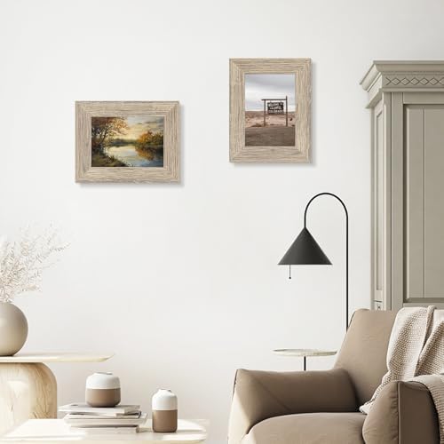 Golden State Art 5x7 Beige Picture Frame 2 Pack
