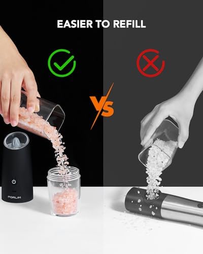 FORLIM Gravity Electric Salt and Pepper Grinder Set