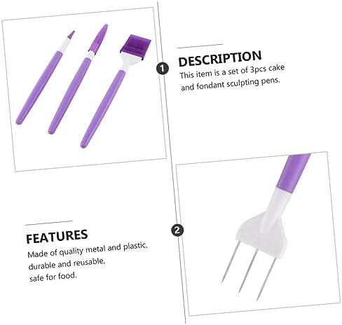 DECHOUS Cookie Carving Tool Set Plastic Oval Cake Decorators
