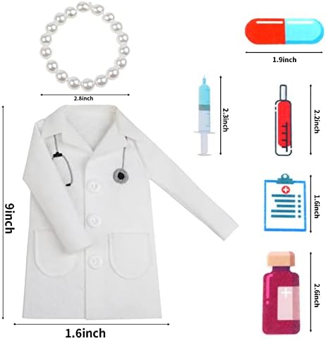 LOMIMOS Doctor White Coat Wine Cover Set