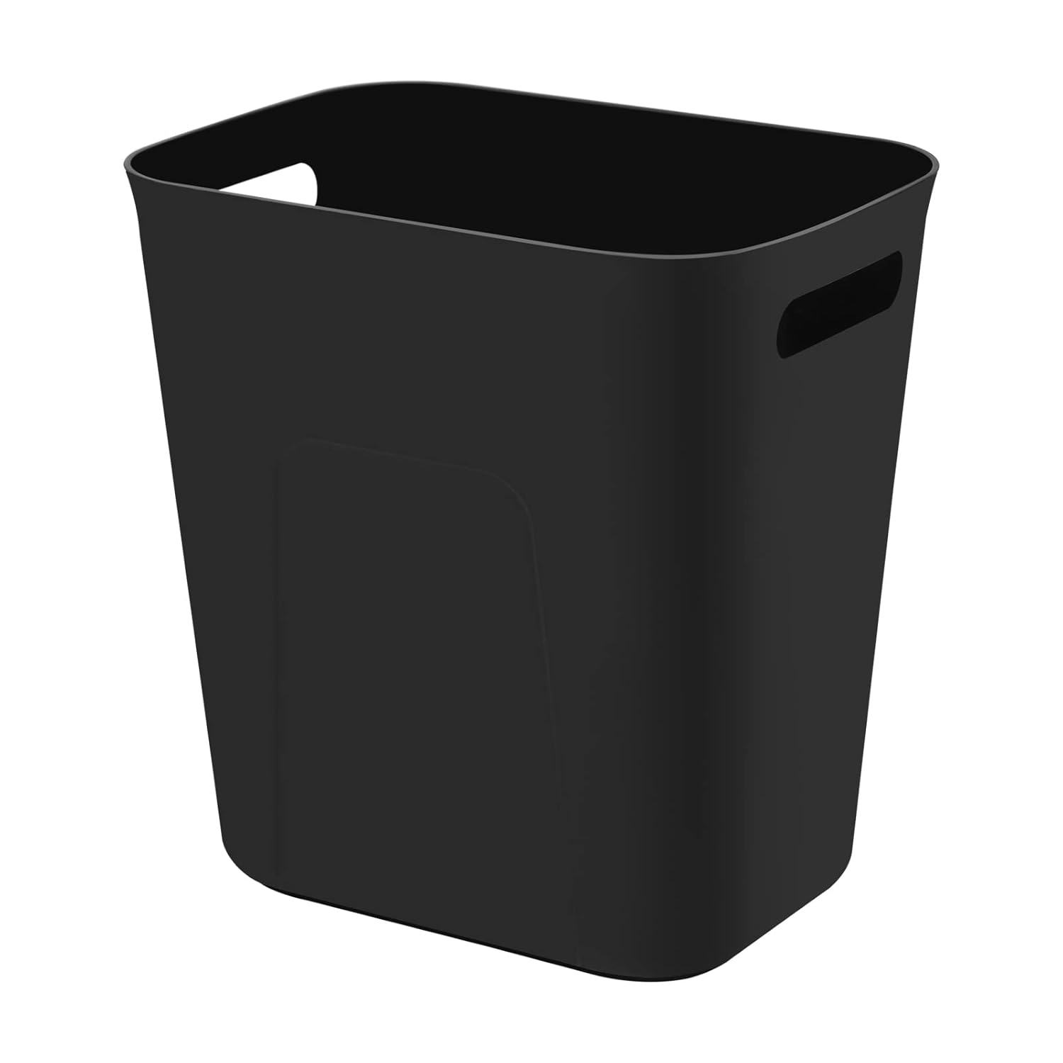 UUJOLY Plastic Trash Can 35 Gallon Black