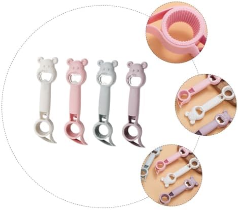 KICHOUSE 4 Pack Multi Function Jar Opener Set