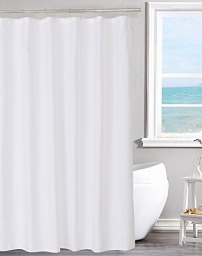 NY HOME Fabric Shower Curtain Liner with Magnets Hotel Quality 70x72 Inches