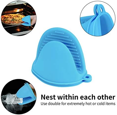 Vaincre 4PCS Silicone Oven Mitts Heat Resistant Set