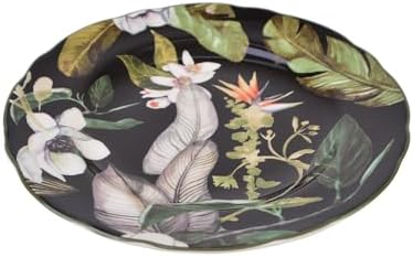 222 Fifth Borneo Black 12-Piece Dinnerware Set