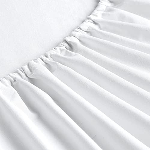 FreshCulture Twin Fitted Sheets 6 Pack White Deep Pocket