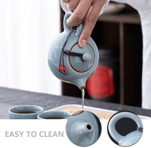 LIFKOME Ceramic Teapot for Gong Fu Tea and Tea Ceremonies