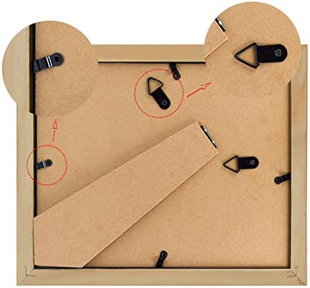 Golden State Art Set of 2 85x11 Black Wooden Picture Frames