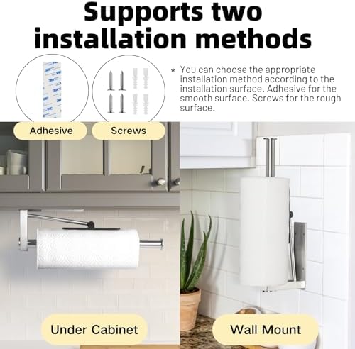 Ofiray-home Upgraded Paper Towel Holder Wall Mount