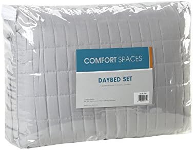 Comfort Spaces Daybed Cover Set Kienna Grey 75x39 5 Piece