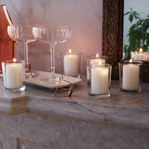 Royal Imports Votive Candles Unscented White Box of 36 15 Hour Burn