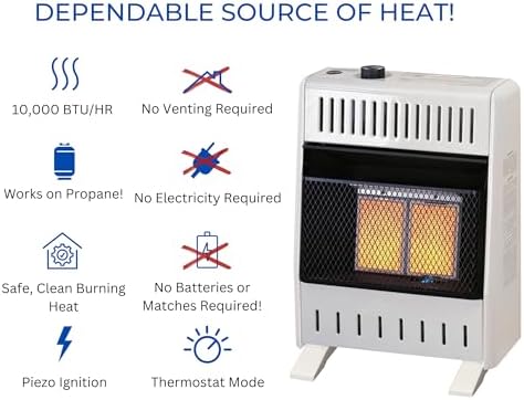 ProCom ML100TPA B Ventless Propane Infrared Space Heater 10000 BTU