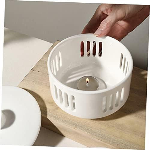 IMIKEYA Ceramic Stew Pot with Heating Base
