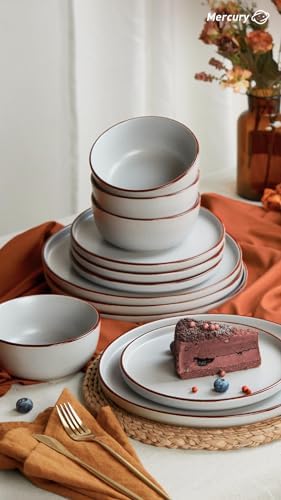 Famiware Mercury Dinnerware Set 12 Pieces Light Grey