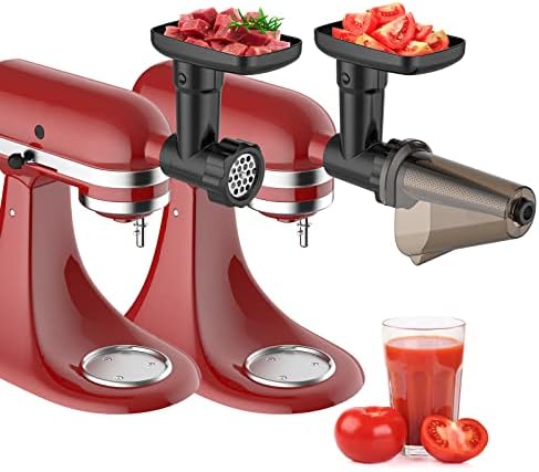 InnoMoon Fruit Vegetable Strainer and Meat Grinder for Kitchenaid Stand Mixer
