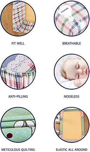 Feelyou Kids Toddler Blue Lightning Bed Sheet Set with Deep Pocket