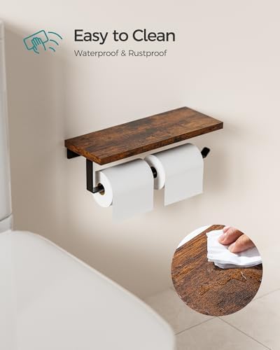 Banawey Wall Mount Paper Towel Holder with Shelf