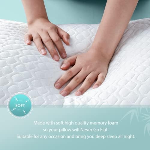 Rainmr Shredded Memory Foam Body Pillow for Side Sleepers