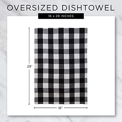 DII French Blue Kitchen Towel Set 4 Count