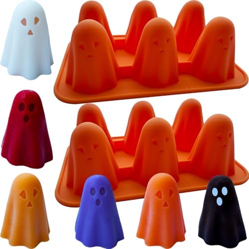 2 Packs Ghost Silicone Molds for Halloween Candies