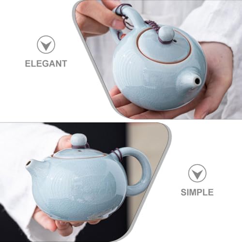 LIFKOME Ceramic Teapot for Gong Fu Tea and Tea Ceremonies