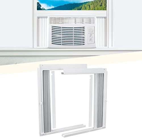 Powrocket Window AC Side Panel with Frame Set White