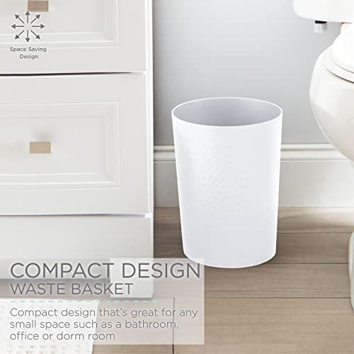 Bath Bliss Hammered Design 10 Liter Trash Can