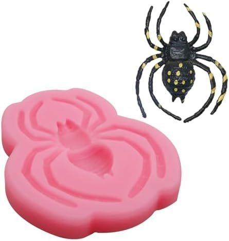 Spider Fondant Molds 2 Pcs Halloween Cake Decor Silicone