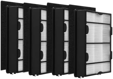 True HEPA Filter B 4 Pack Carbon Pre Filter 4 Pack for Holmes HAPF600 HAPF600D HAPF600D-U2