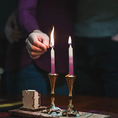12-Pack Shabbat Candles Dripless Handcrafted Traditional