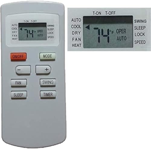 Replacement Remote Control for SoleusAir Air Conditioner YX1FF YX1F