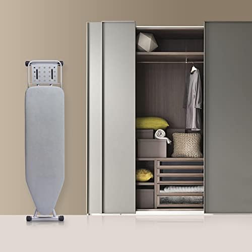 BKTD Ironing Board with Steam Rest and Non-Slip Foldable Stand