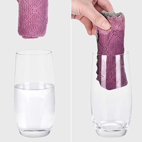 OstWony Reusable Cleaning Cloths 11PCS 10x6 Inch Microfiber Dish Towels