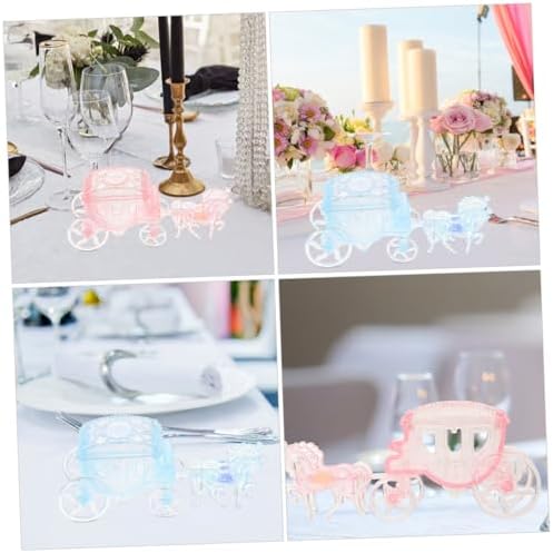 2pcs Carriage Shaped Favor Boxes for Weddings Birthdays