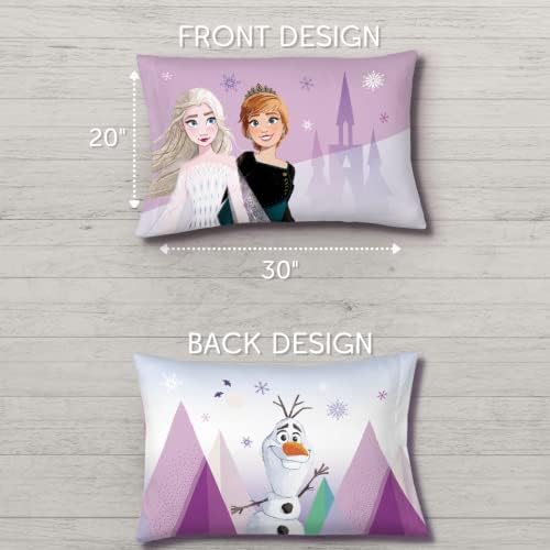 Frozen Elsa Anna Reversible Satin Pillowcase 20x30