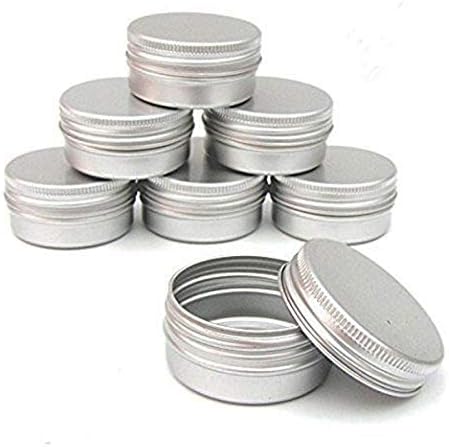 CTKcom 6-Packs 3 oz Aluminum Tin Cans with Screw Top Covers