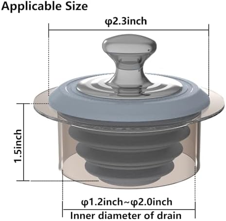 XAJOON Silicone Bathtub Stopper with Patented Design