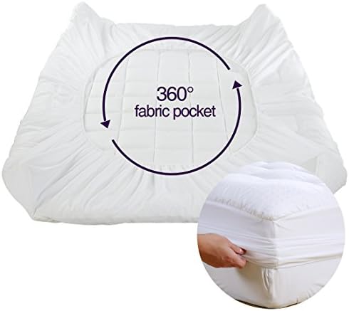 EASELAND King Mattress Pad 78x80 White