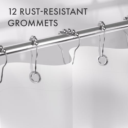 AmazerBath Shower Curtain Set with 12 Hooks
