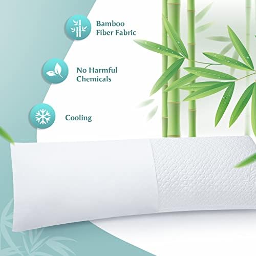 Rainmr Shredded Memory Foam Body Pillow for Side Sleepers
