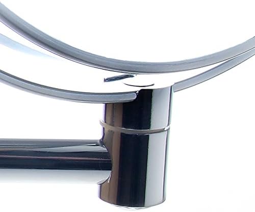 Tuka-i-Akut 7X Zoom Wall Vanity Mirror 8 Inch Foldable Chrome