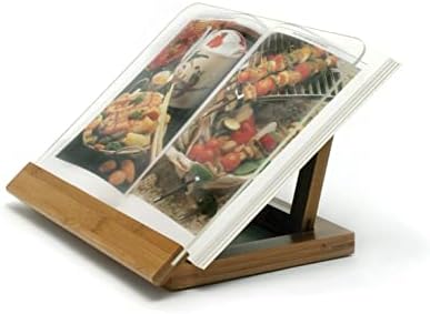 Lipper International Bamboo Wood Cookbook Stand