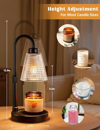 Innqoo Flame-Free Candle Warmer Lamp with Timer