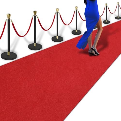 4ft x 10ft Extra Thick Red Carpet Runner for Party and Events