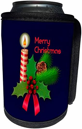 3dRose Can Cooler Wrap - Christmas Design