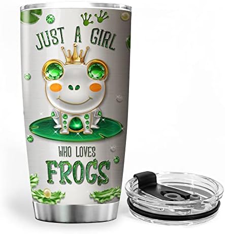ZOXIX Personalized Name Frogs Tumbler 20oz Insulated Cup